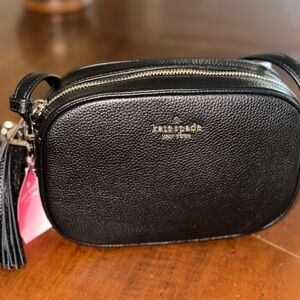 Kate Spade Black Leather Crossbody Bag